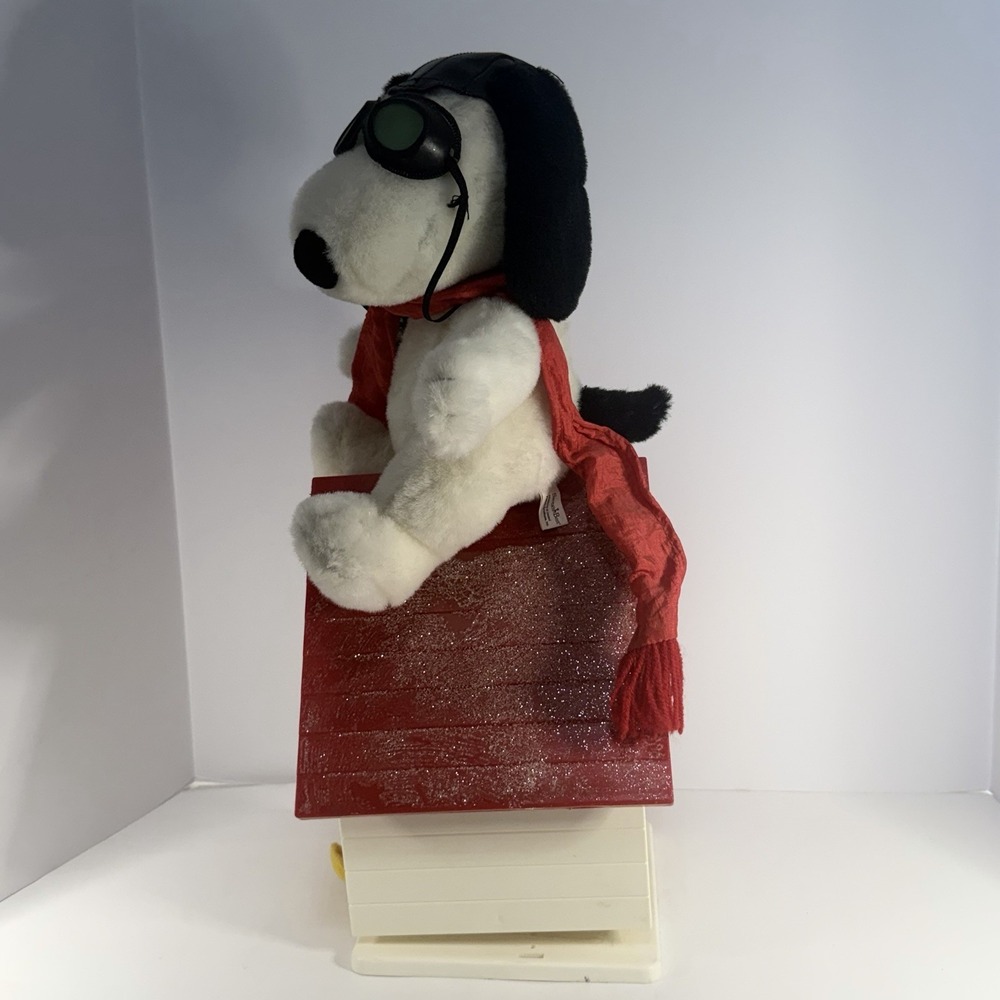 1993 Santa's Best Snoopy Woodstock Christmas Animated Doghouse Peanuts-Untested - Picture 3 of 16